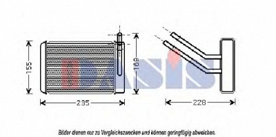AKS DASIS 096004n -  Теплообменник, отопление салона